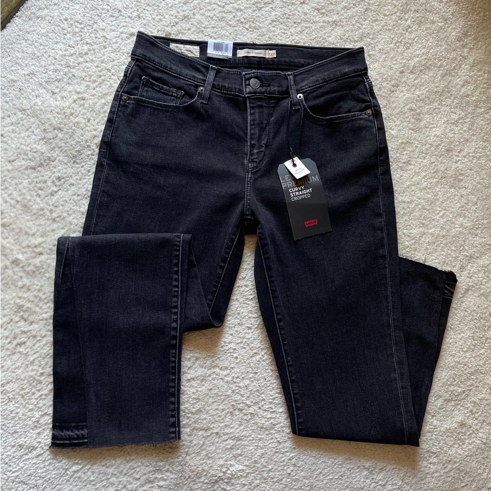 NWT Levi's Premium Curvy Straight Cropped Women's Jeans Size 29/27